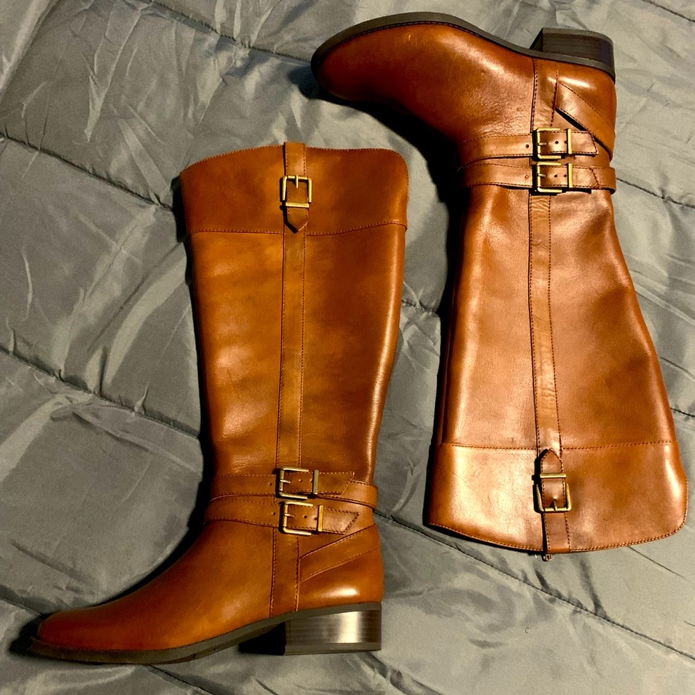 Brand new INC International genuine leather boots 👢🌷 - Picture 1 of 5